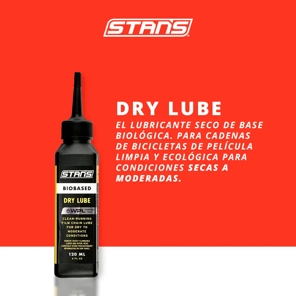 LUBRICANTE SECO PARA CADENAS DE BASE BIOLOGICA DE STAN'S