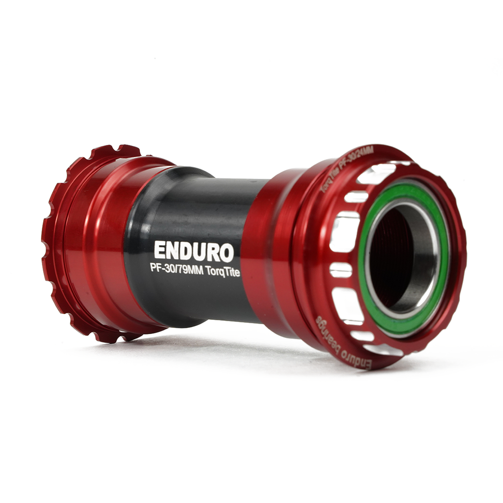 BKS-0115 BB TORQTITE, ACERO INOXIDABLE, CONTACTO ANGULAR, PEDALIER  BBRIGHT Y BIELAS SHIMANO DE 24 MM - ROJO