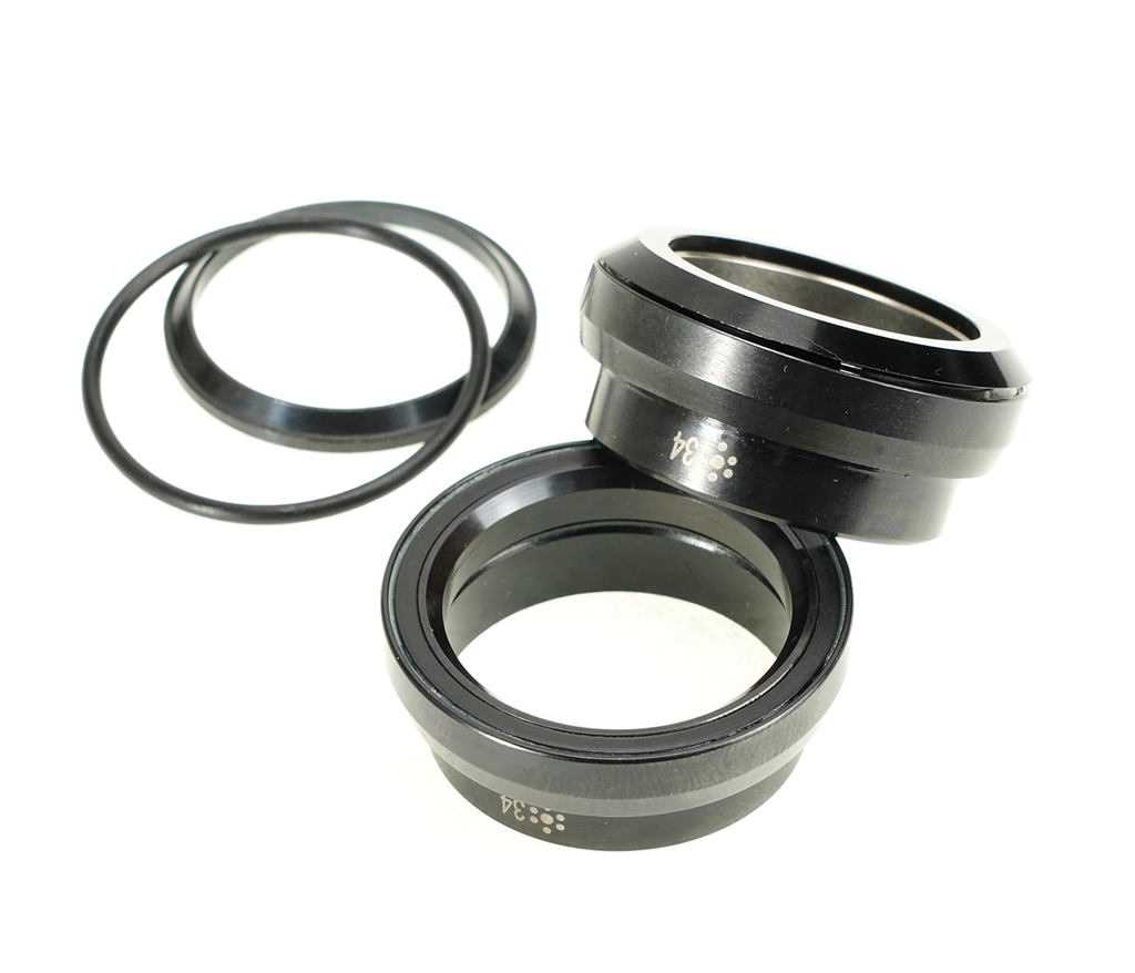 HDK-0007 - 1-1/8 Black Oxide, Angular Contact, External Bearing Kit for 34mm (1-1/8) ID head tube framesets.
