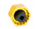 Herramienta Pro Cup 41 mm x 16 estrías para Maxhit BSA24 y Shimano FC-25 con inserto para bielas de 24 mm