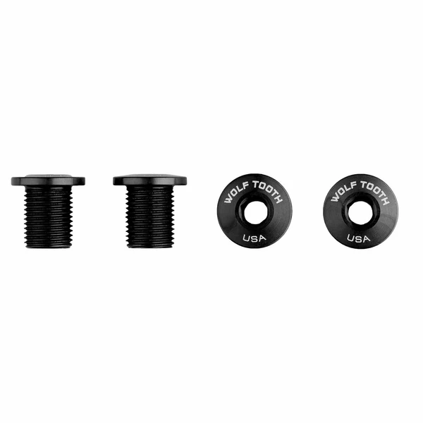WOLFTOOTH JGO. DE 4 TORNILLOS ROSCA M8 (L=10MM) NEGRO
