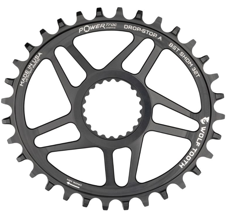 WOLFTOOTH MONOPLATO SHIMANO DIRECT MOUNT 32T OVAL 9,10,11V BOOST NEGRO