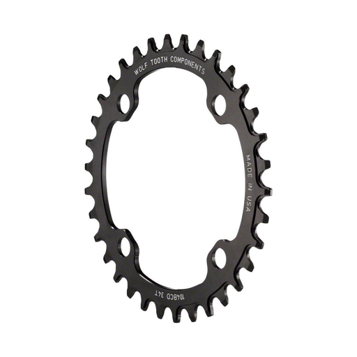 [WT-OVAL-10432-SH12] WOLFTOOTH MONOPLATO BCD104X32T OVALADO NEGRO (P/SHIMANO 12V)